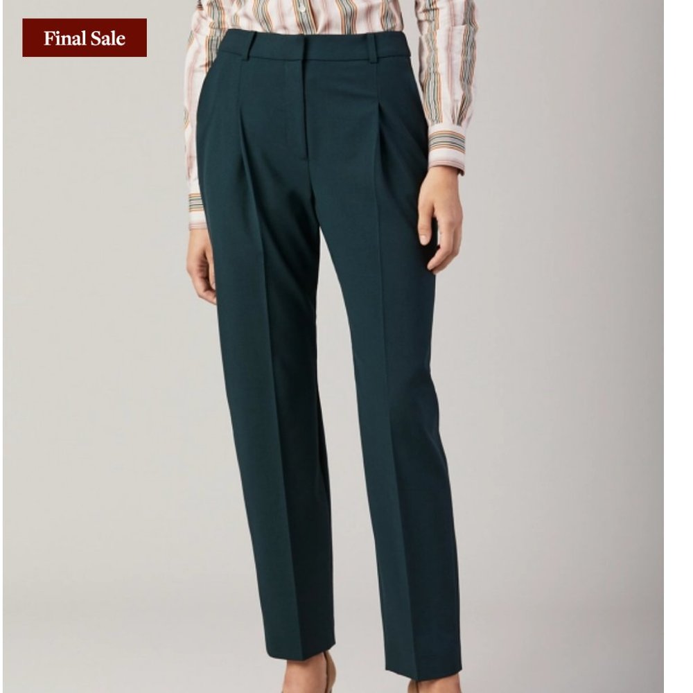 Brooks Brothers Green Stretch Wool Pants